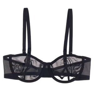[NEW] CUUP the Balconette Mesh Bra (Black, 32A)